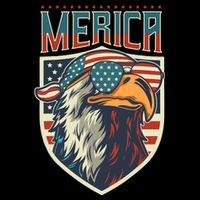 American Flag Bald Eagle 4th of July Patriotic USA Gift City Backpack