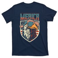 American Flag Bald Eagle 4th of July Patriotic USA Gift T-Shirt