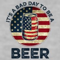 American Flag Beer Glass Its A B.A.D Day To Be A Beer Ladies PosiCharge Tri-Blend Wicking Tank