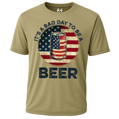 American Flag Beer Glass Its A B.A.D Day To Be A Beer Performance Shirt
