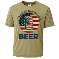 American Flag Beer Glass Its A B.A.D Day To Be A Beer Cooling Performance Crew T-Shirt