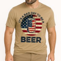 American Flag Beer Glass Its A B.A.D Day To Be A Beer Cooling Performance Crew T-Shirt