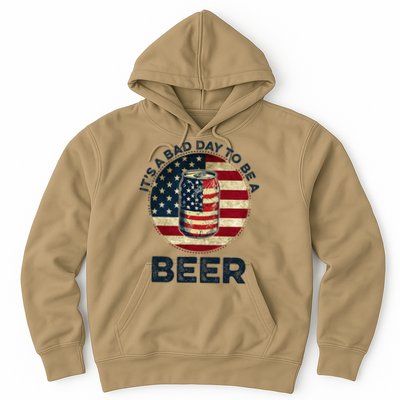 American Flag Beer Glass Its A B.A.D Day To Be A Beer Hoodie