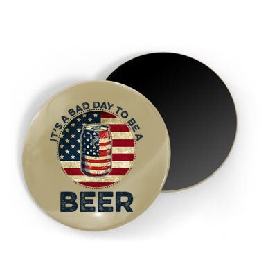 American Flag Beer Glass Its A B.A.D Day To Be A Beer Magnet