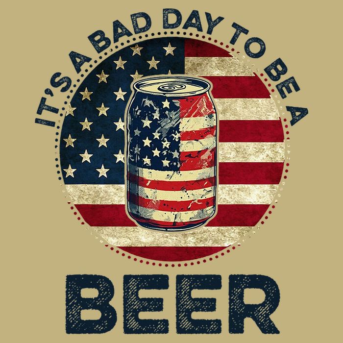 American Flag Beer Glass Its A B.A.D Day To Be A Beer Magnet
