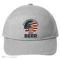 American Flag Beer Glass Its A B.A.D Day To Be A Beer 7-Panel Snapback Hat