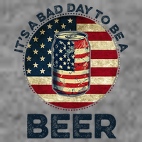 American Flag Beer Glass Its A B.A.D Day To Be A Beer Toddler Sweatshirt