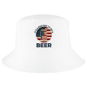 American Flag Beer Glass Its A B.A.D Day To Be A Beer Cool Comfort Performance Bucket Hat