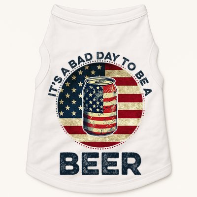 American Flag Beer Glass Its A B.A.D Day To Be A Beer Doggie Tank