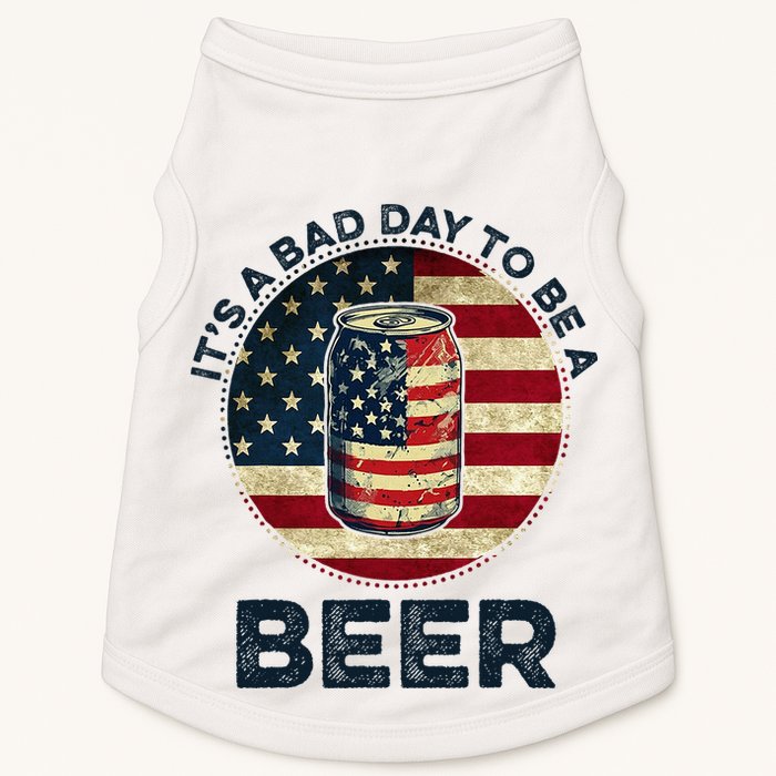 American Flag Beer Glass Its A B.A.D Day To Be A Beer Doggie Tank