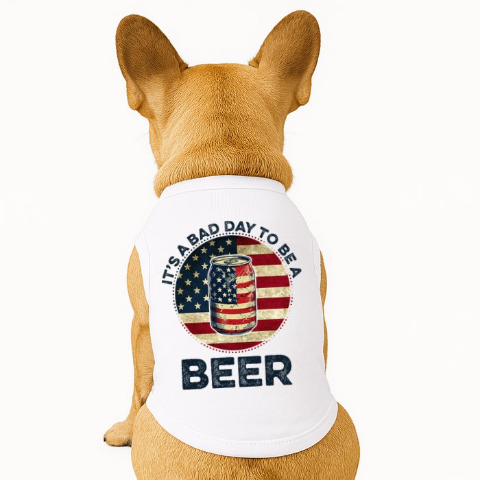 American Flag Beer Glass Its A B.A.D Day To Be A Beer Doggie Tank