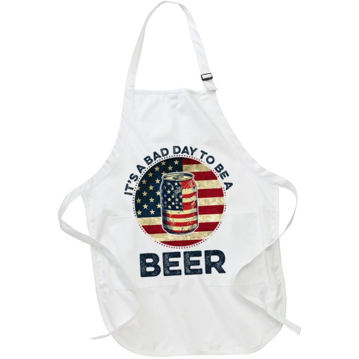 American Flag Beer Glass Its A B.A.D Day To Be A Beer Apron
