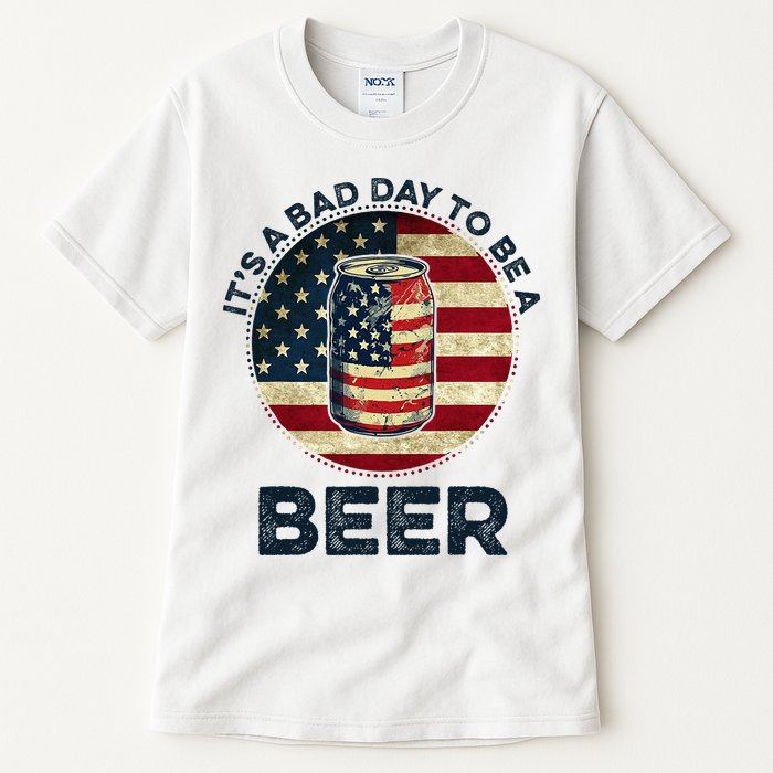 American Flag Beer Glass Its A B.A.D Day To Be A Beer Tall T-Shirt