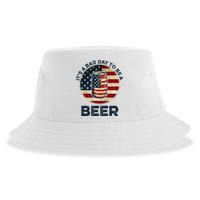 American Flag Beer Glass Its A B.A.D Day To Be A Beer Sustainable Bucket Hat