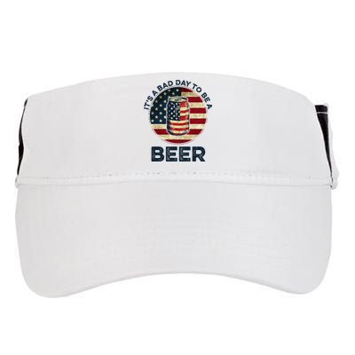 American Flag Beer Glass Its A B.A.D Day To Be A Beer Adult Drive Performance Visor