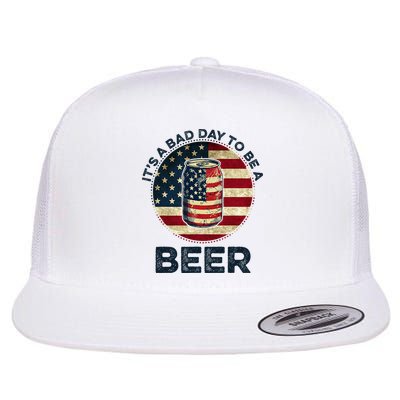 American Flag Beer Glass Its A B.A.D Day To Be A Beer Flatbill Hat
