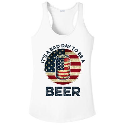 American Flag Beer Glass Its A B.A.D Day To Be A Beer Ladies PosiCharge Competitor Racerback Tank