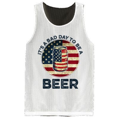 American Flag Beer Glass Its A B.A.D Day To Be A Beer Mesh Reversible Basketball Jersey Tank