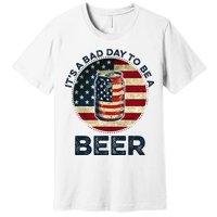 American Flag Beer Glass Its A B.A.D Day To Be A Beer Premium T-Shirt