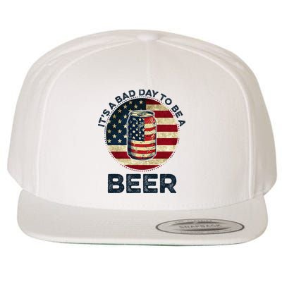 American Flag Beer Glass Its A B.A.D Day To Be A Beer Wool Snapback Cap