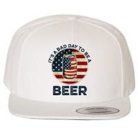 American Flag Beer Glass Its A B.A.D Day To Be A Beer Wool Snapback Cap