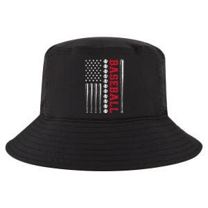 American Flag Baseball Team Gift Cool Comfort Performance Bucket Hat