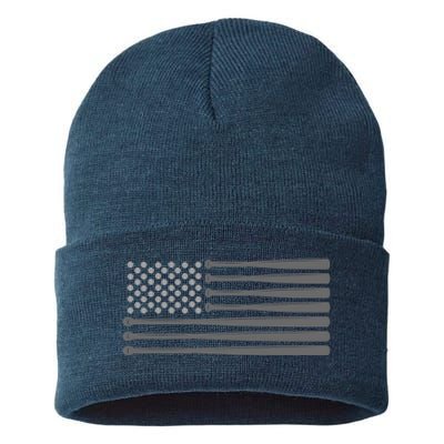 American Flag Baseball Baseball Hoodie Sustainable Knit Beanie