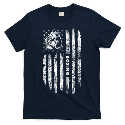 American Flag Boxing Distressed Boxer Vintage Boxing T-Shirt