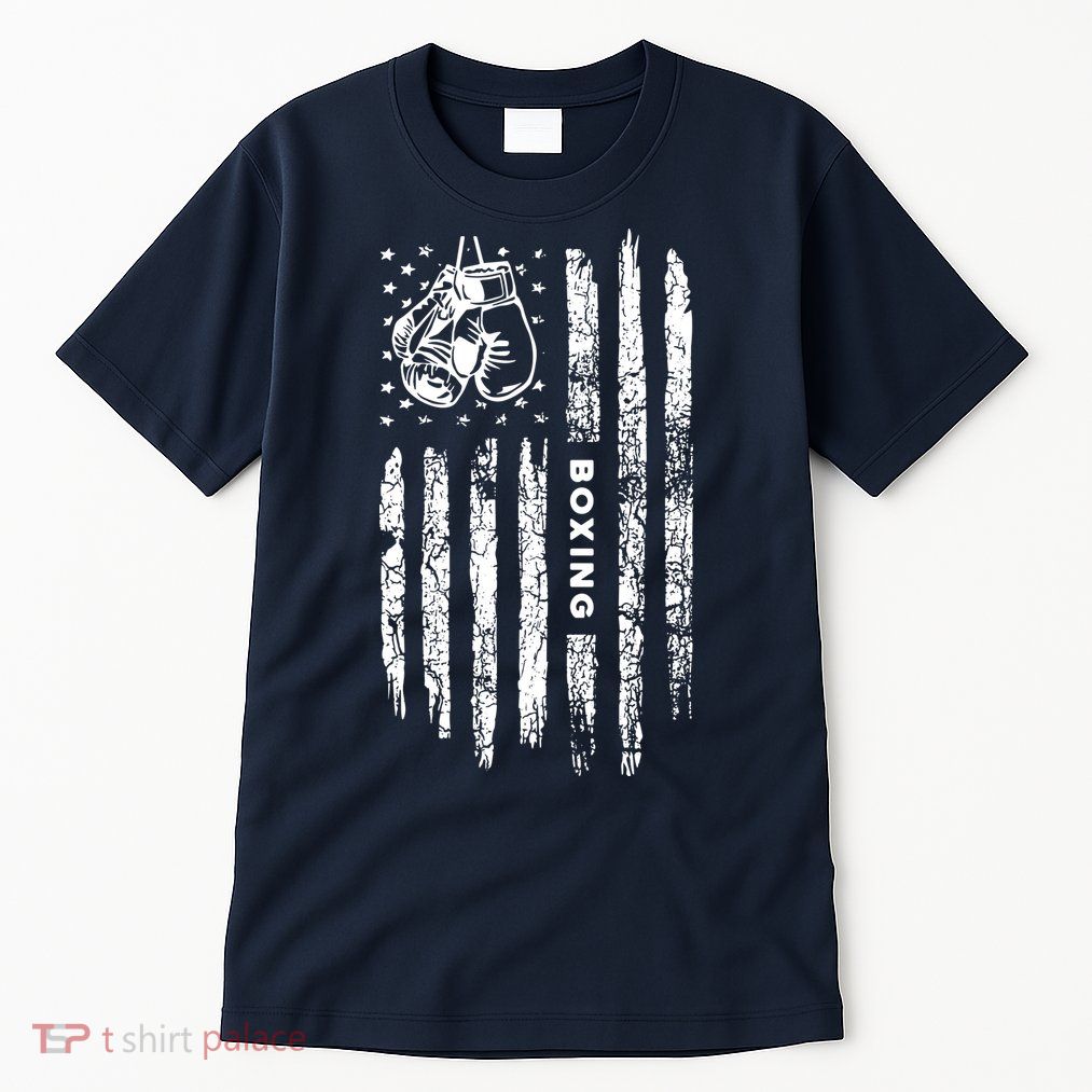 American Flag Boxing Distressed Boxer Vintage Boxing Tall T-Shirt