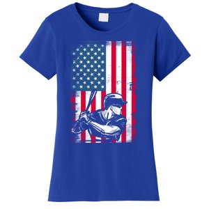 American Flag Baseball Team Gift Gift Women's T-Shirt