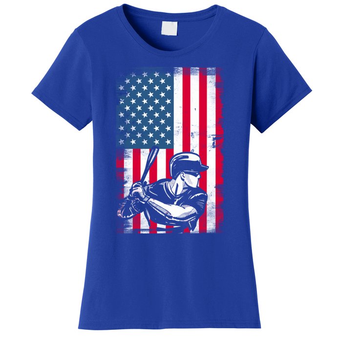 American Flag Baseball Team Gift Gift Women's T-Shirt