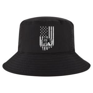 American Flag Belgian Draft Horses Gift For Farmer Meaningful Gift Cool Comfort Performance Bucket Hat