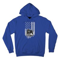 American Flag Belgian Draft Horses Gift For Farmer Meaningful Gift Hoodie