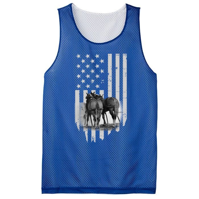 American Flag Belgian Draft Horses Gift For Farmer Meaningful Gift Mesh Reversible Basketball Jersey Tank