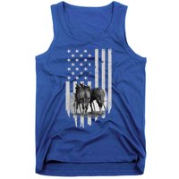 American Flag Belgian Draft Horses Gift For Farmer Meaningful Gift Tank Top