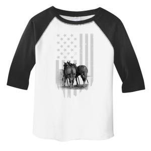 American Flag Belgian Draft Horses Gift For Farmer Meaningful Gift Toddler Fine Jersey T-Shirt