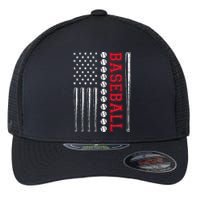 American Flag Baseball Team Gift For Men Women Flexfit Unipanel Trucker Cap