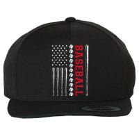 American Flag Baseball Team Gift For Men Women Wool Snapback Cap