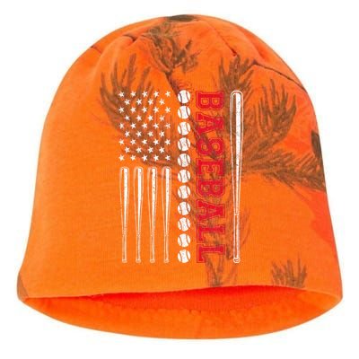 American Flag Baseball Team Gift For Men Women Kati - Camo Knit Beanie