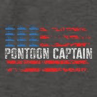 American Flag Boating Clothing 's Black Pontoon Boat Captain 4th Of July Vector Backpack