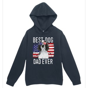 American Flag Best Dog Dad Ever Welsh Springer Spaniels Usa Urban Pullover Hoodie