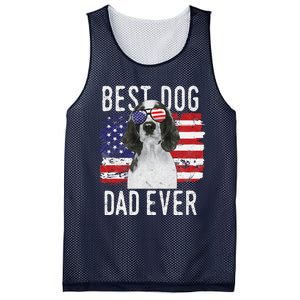 American Flag Best Dog Dad Ever Welsh Springer Spaniels Usa Mesh Reversible Basketball Jersey Tank