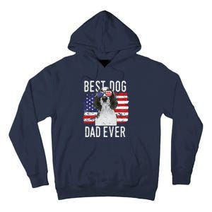 American Flag Best Dog Dad Ever Welsh Springer Spaniels Usa Tall Hoodie