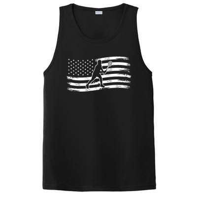 American Flag Badminton Gift PosiCharge Competitor Tank