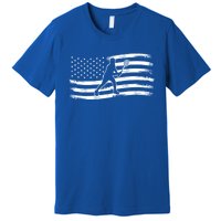 American Flag Badminton Gift Premium T-Shirt