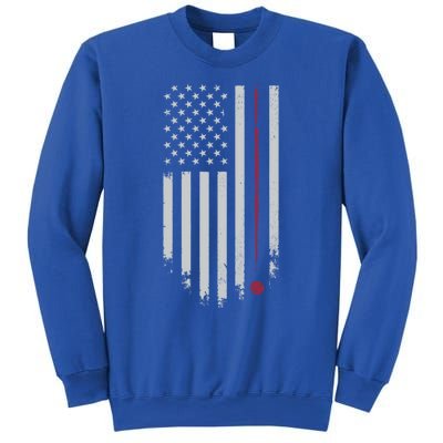 American Flag Billiard Pool Player Vintage Gift Sweatshirt