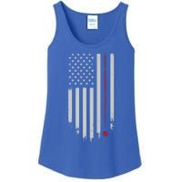 American Flag Billiard Pool Player Vintage Gift Ladies Essential Tank