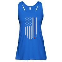 American Flag Billiard Pool Player Vintage Gift Ladies Essential Flowy Tank