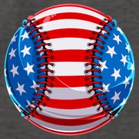 American Flag Baseball Gift 4th Of July Usa Flag Baseball Gift Vector Backpack