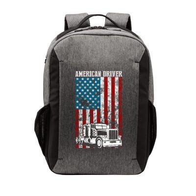 American Flag Big Rig Semifunny Gifttrailer Truck Driver Gift Great Gift Vector Backpack